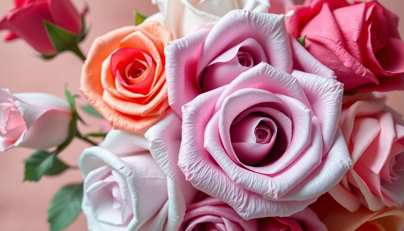 Tutoriel : créer des roses en papier azyme