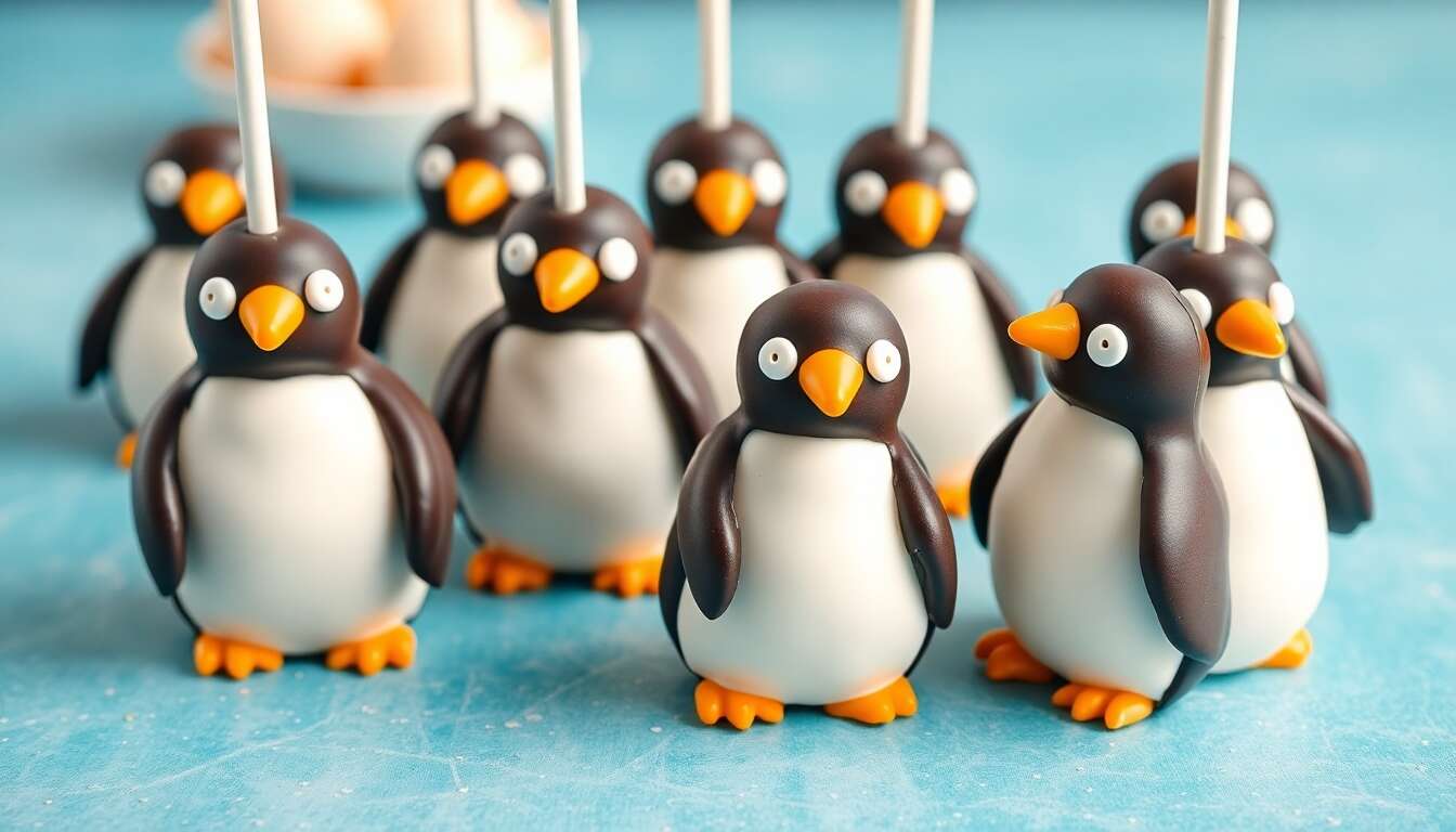 Recette de cake pops petits pingouins