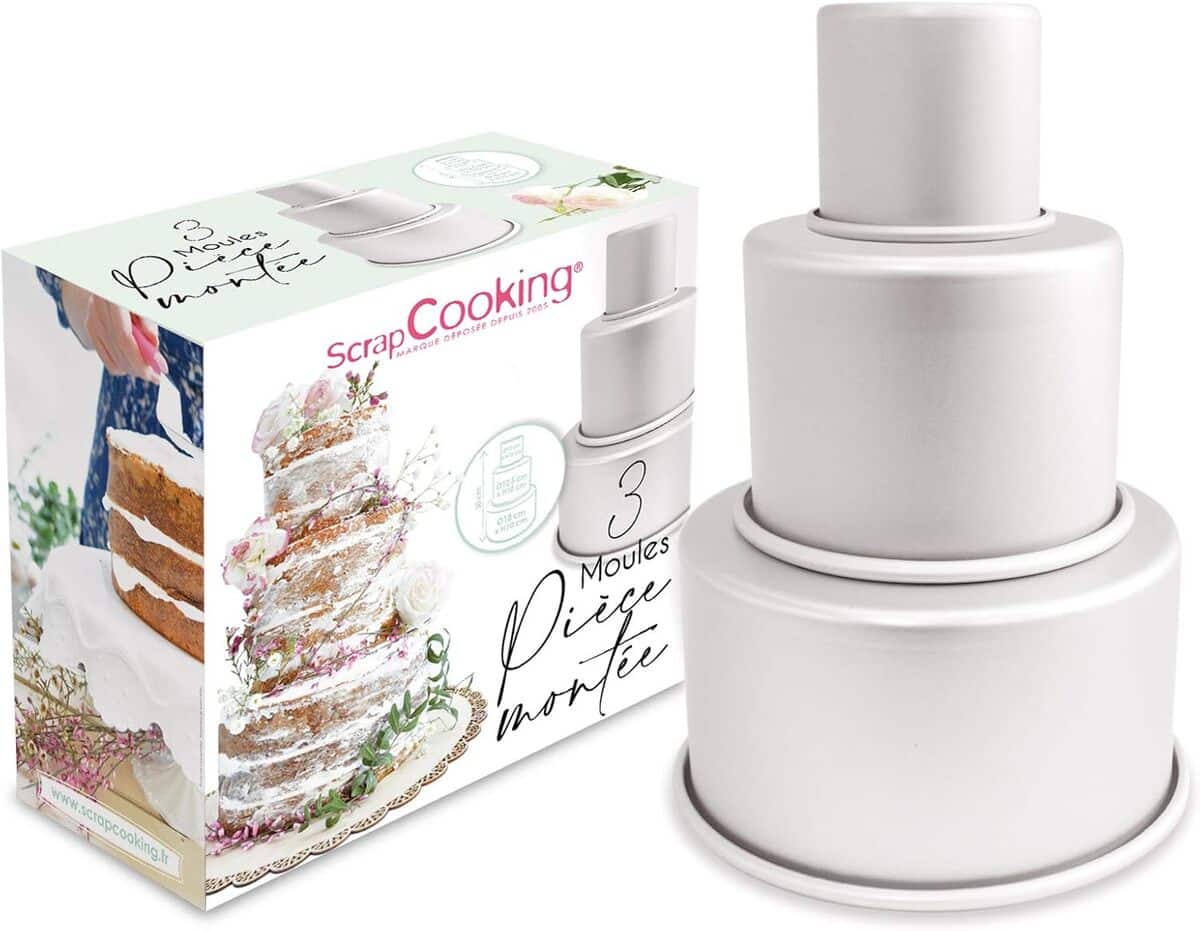 Test : scrapCooking - 3 moules aluminium pour wedding cake