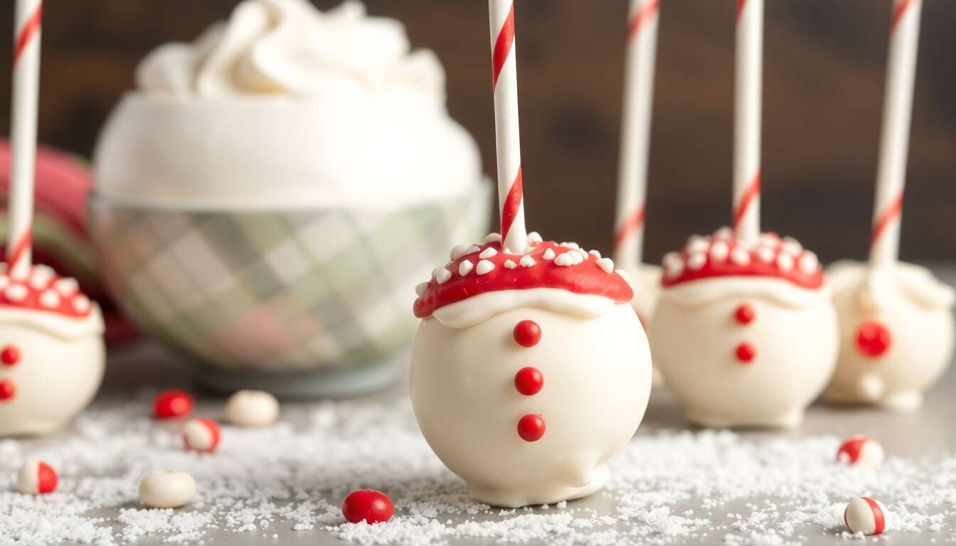 Recette cake pops : le bidon du Père Noël