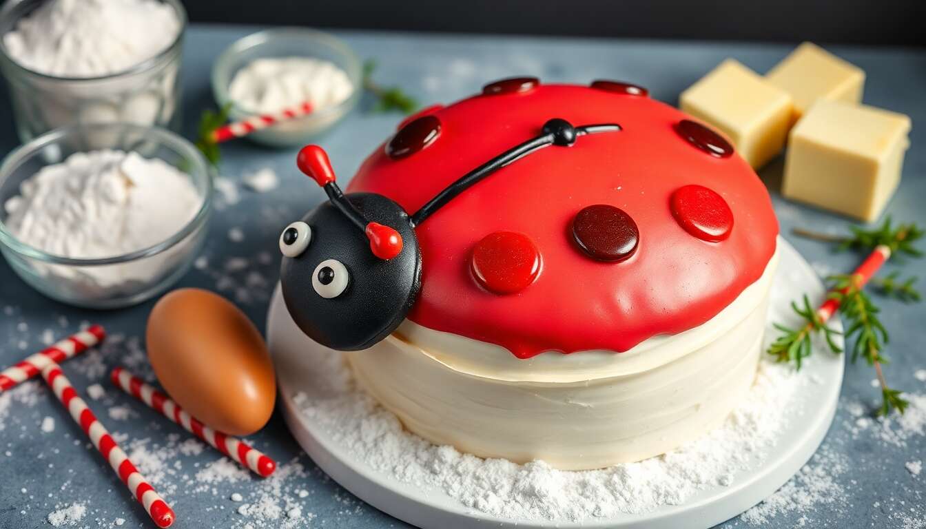 Recette facile : gâteau coccinelle