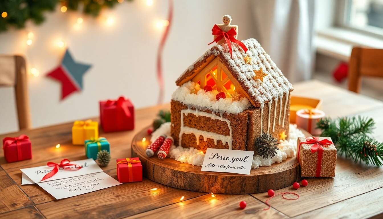 Pièce montée : créez la lettre du Père Noël