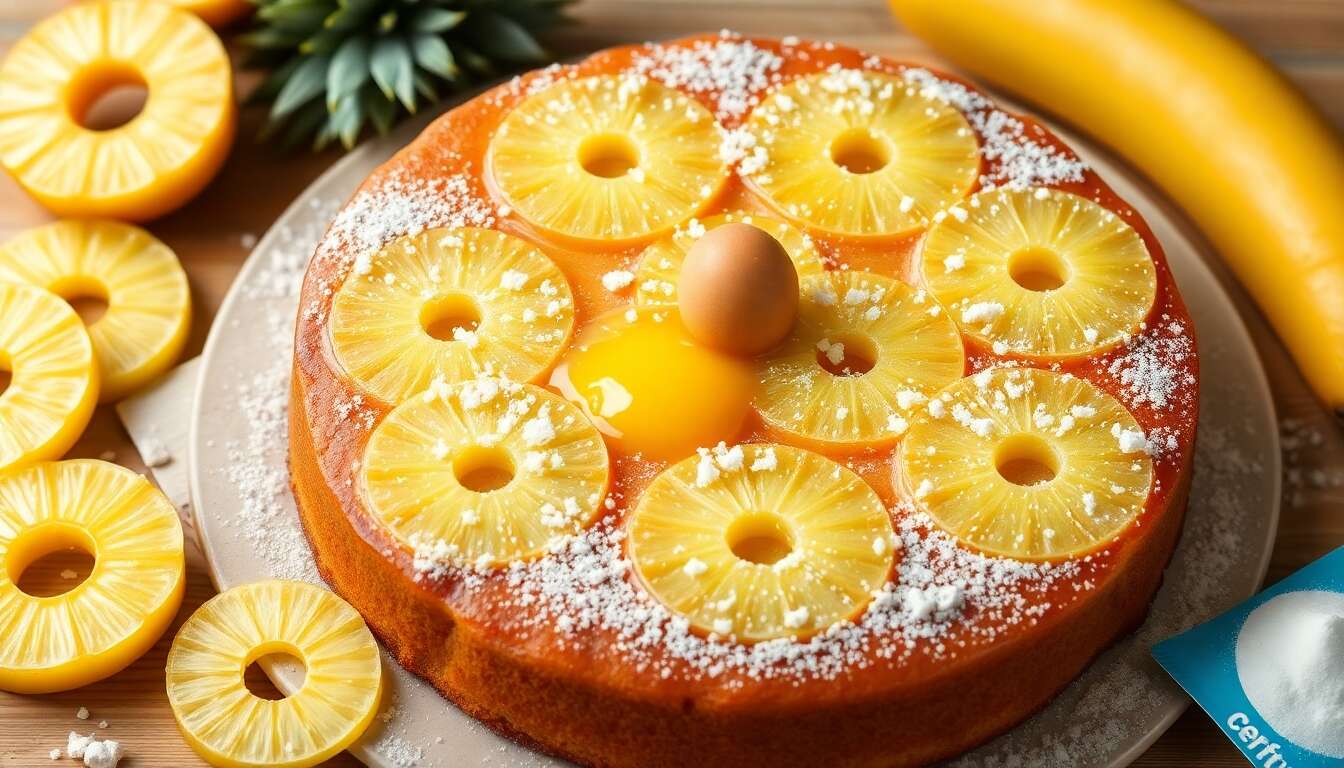 Recette du gâteau renversé à l'ananas