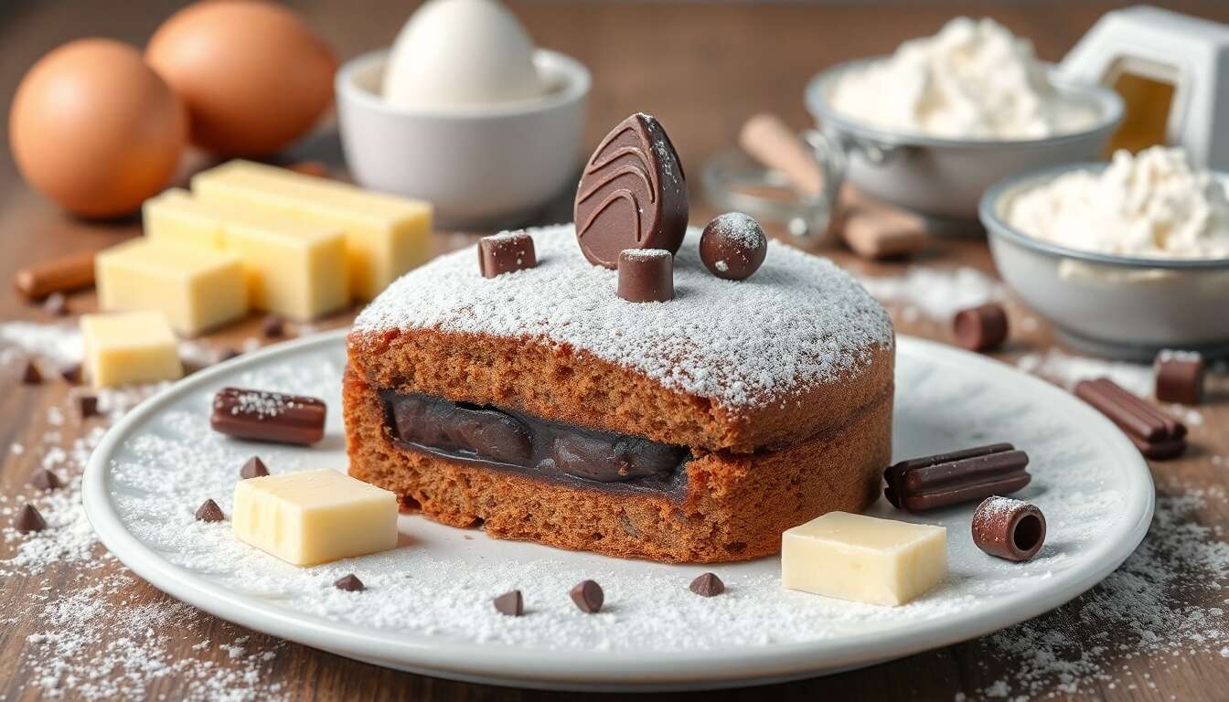 Moelleux fourré au chocolat des lutins : recette gourmande