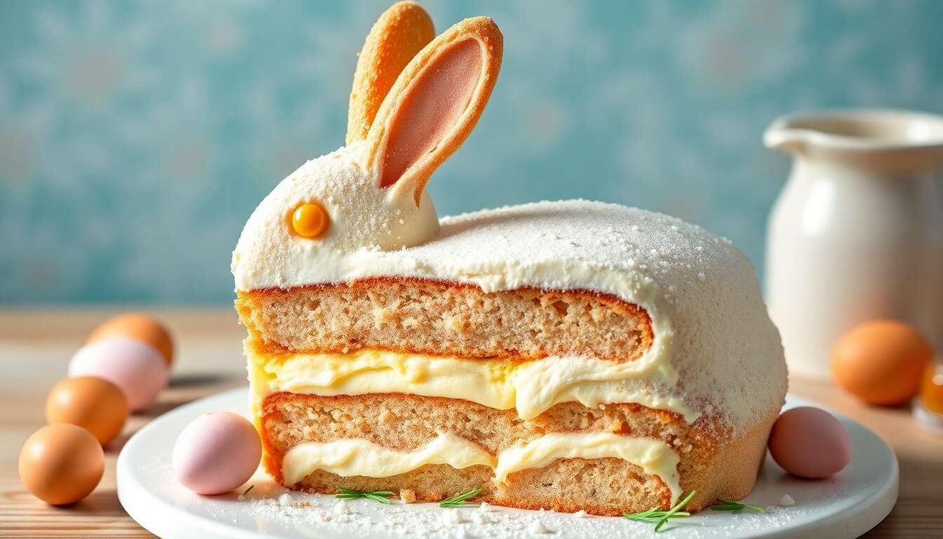 Recette de layer cake lapin pour Pâques : succès garanti !