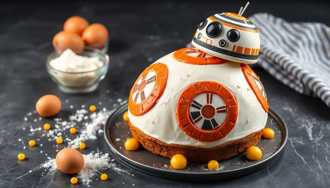 Recette de gâteau BB-8 : star Wars