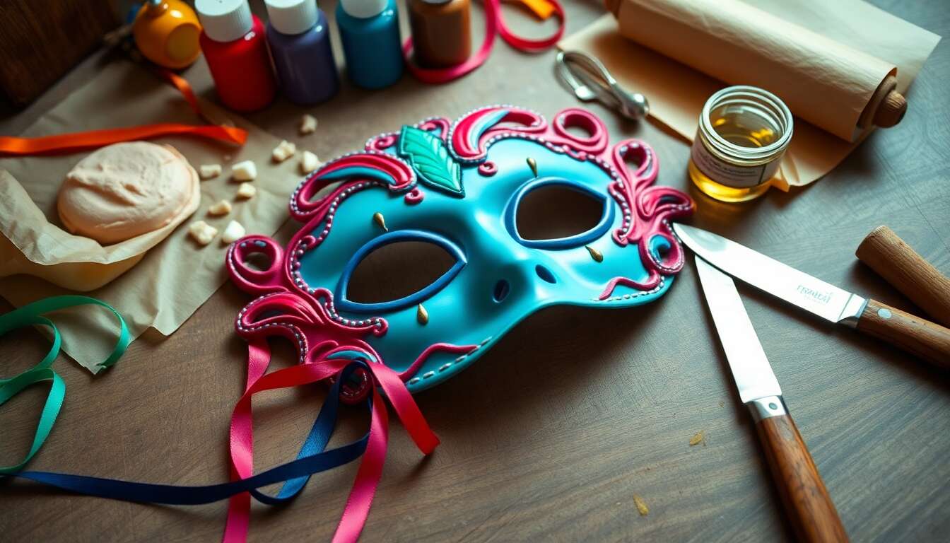 Recette de masque de carnaval en gumpaste : créez le vôtre !