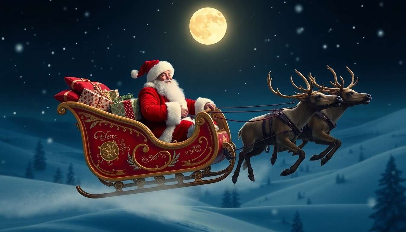 Tutoriel : le Père Noël et son traîneau