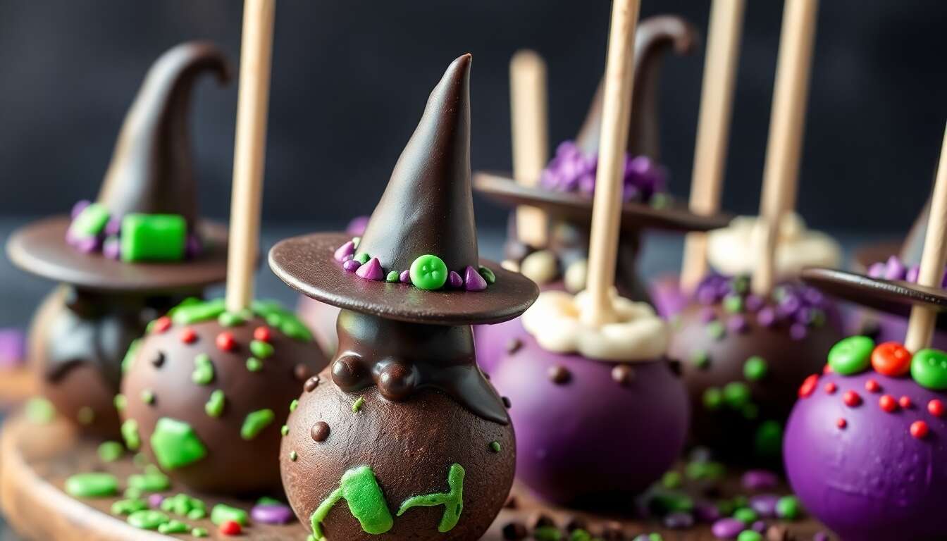 Recette Cake Pops Sorcières Halloween