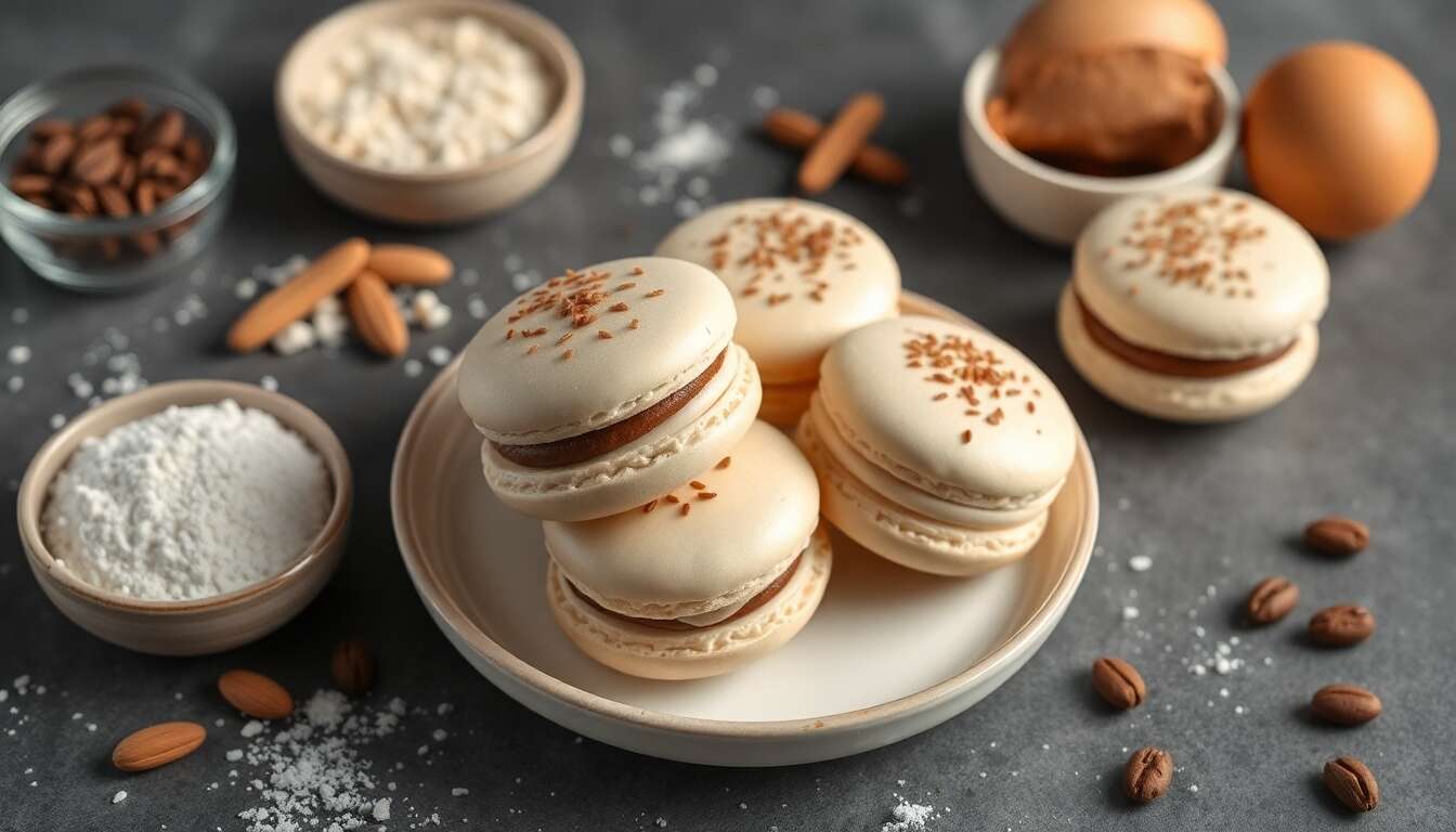 Recette de macarons cappuccino faits maison