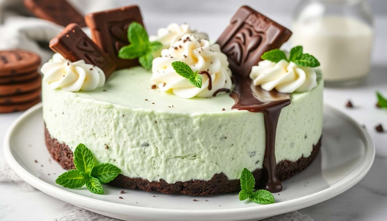 Recette de cheesecake chocolat menthe irrésistible