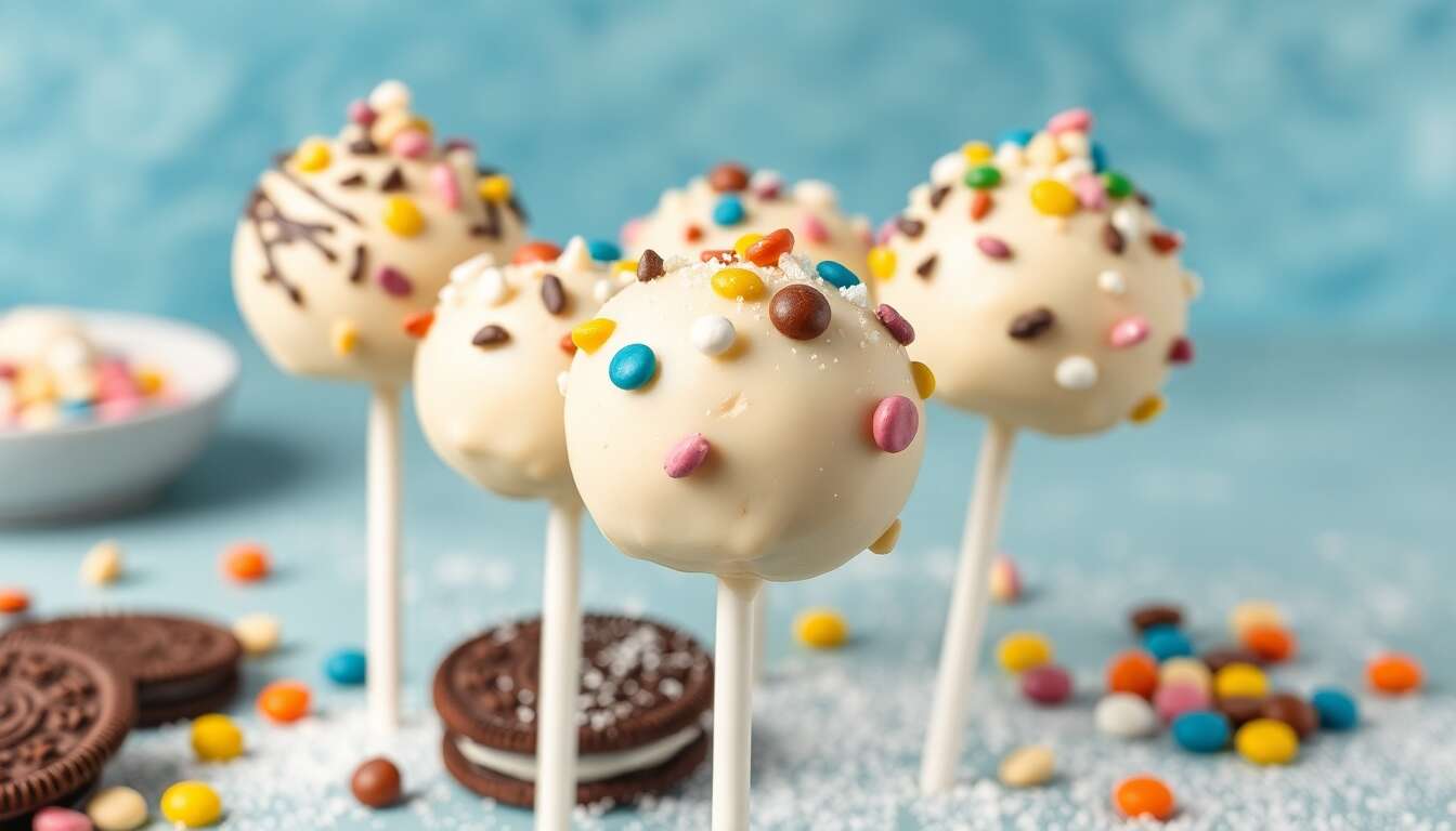 Recette créative de cake pops amusants