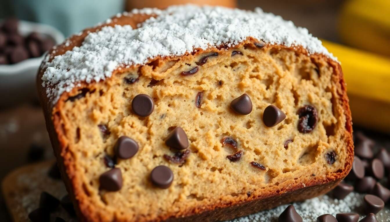 Délicieux banana bread au chocolat : la recette facile