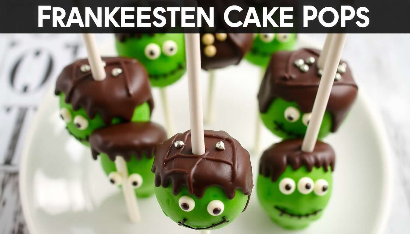 Cake pops Frankenstein : recette facile et rapide