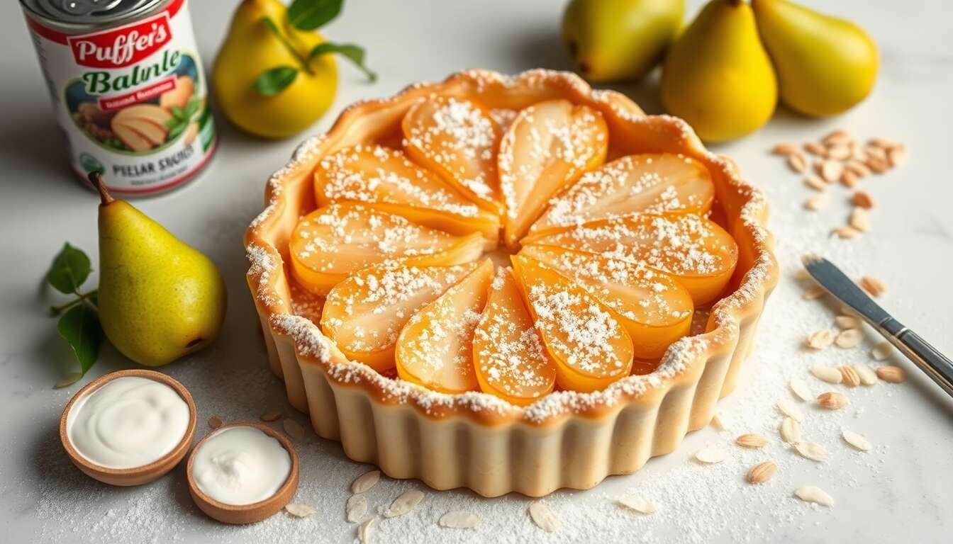 Tarte aux poires façon galette des Rois : la recette gourmande
