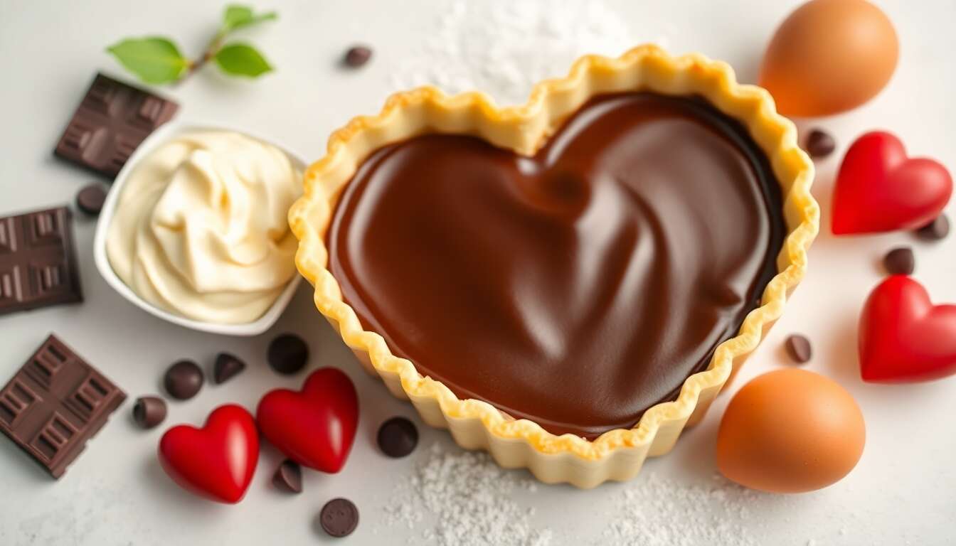 Recette de tarte en cœur pour la Saint-Valentin