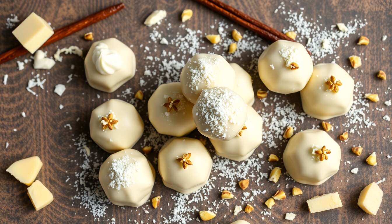 Recette de truffes au chocolat blanc irrésistibles