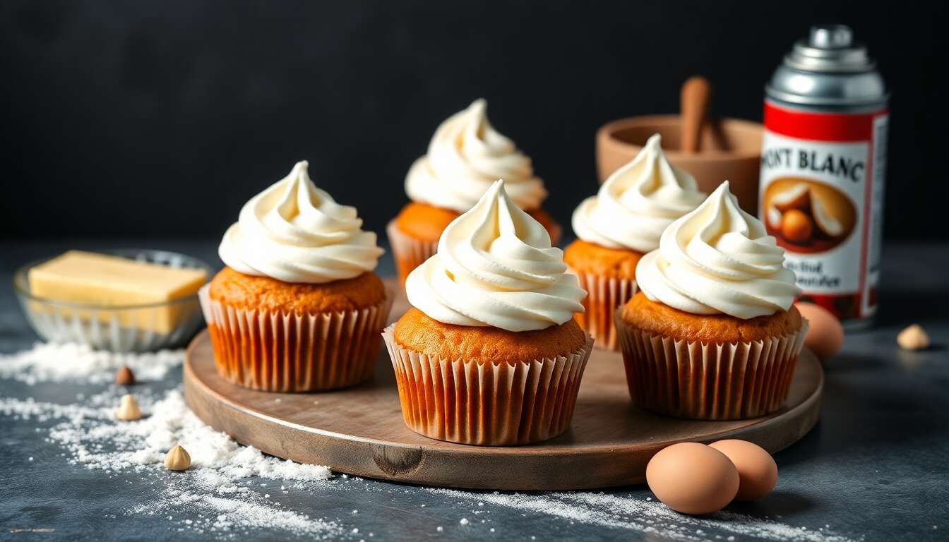 Recette de cupcakes façon Mont-Blanc : un délice gourmand