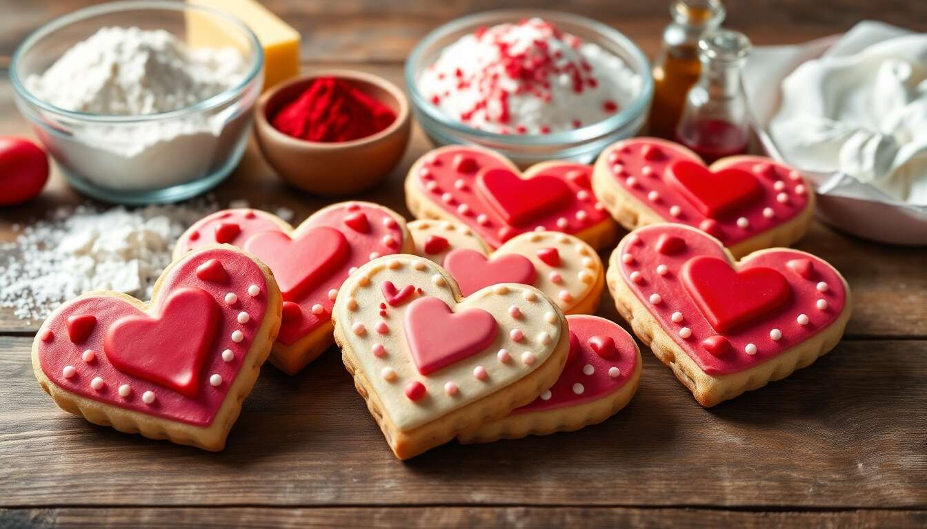 Recette de biscuits décorés pour la Saint-Valentin