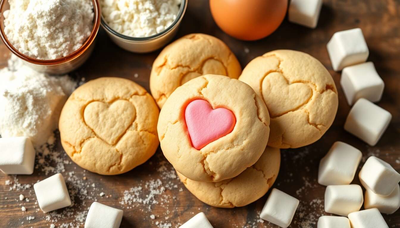 Sablés surprises au cœur de guimauve : recette gourmande