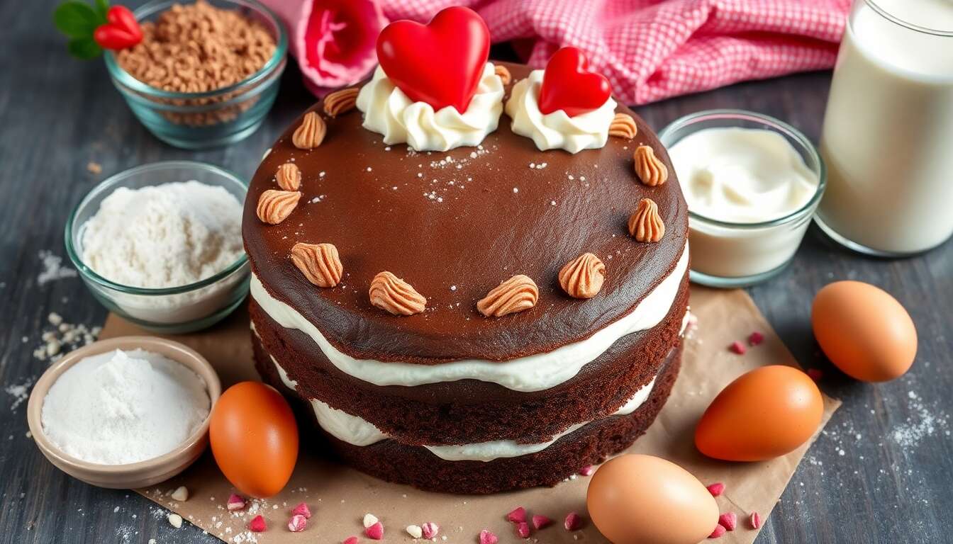 Recette du gâteau de Saint-Valentin par Jean-Philippe