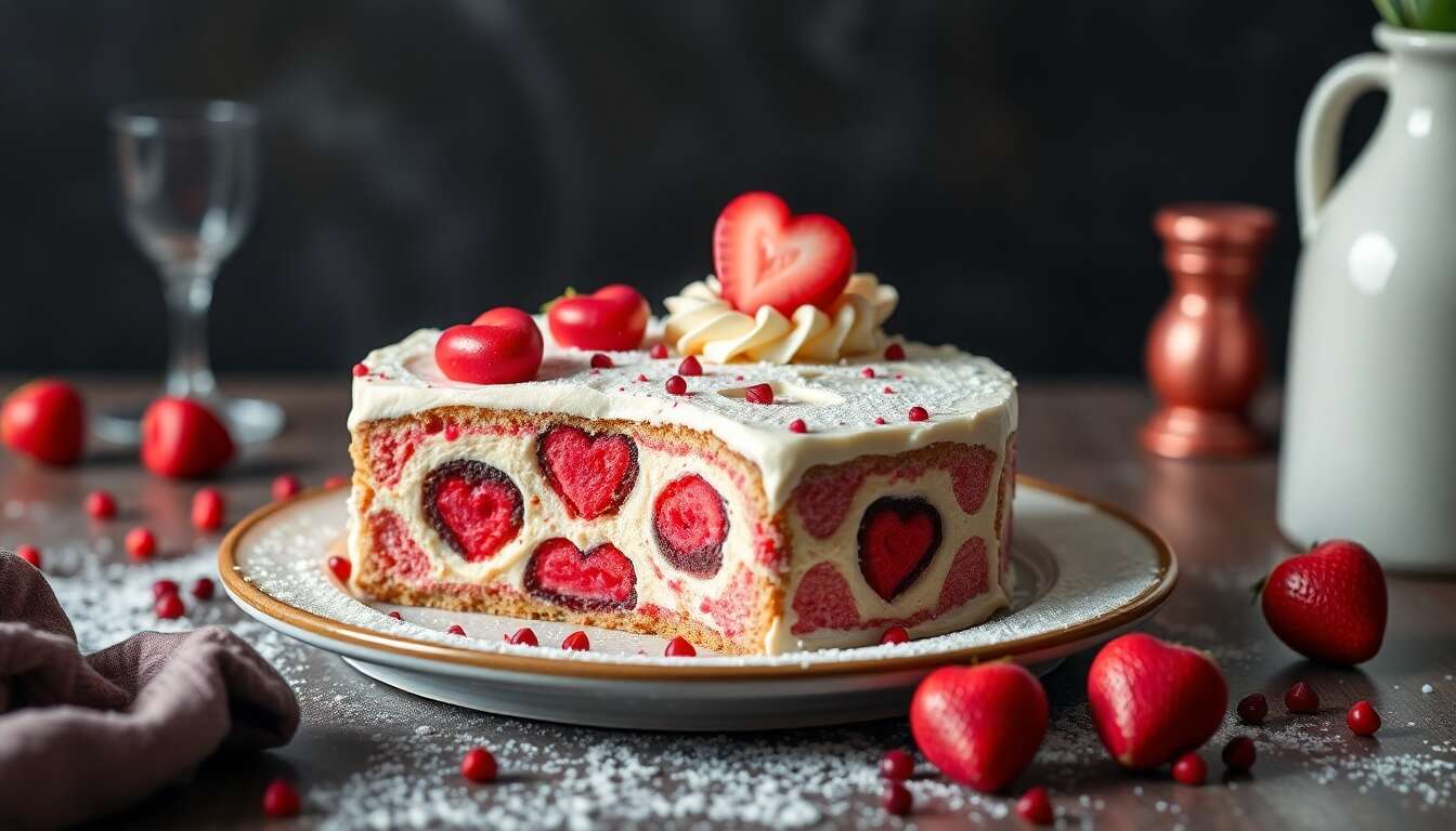 Recette du Rubik's Cake spécial Saint-Valentin