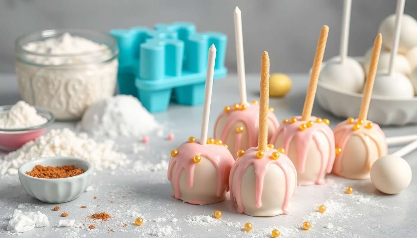 Recette de cake pops licorne en push-up