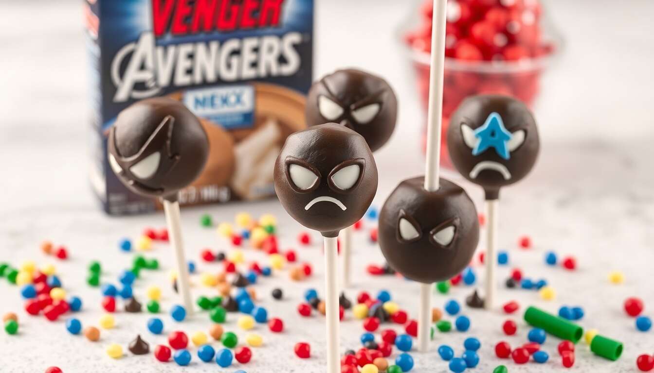 Recette de Cake Pops Avengers : le goûter super-héros