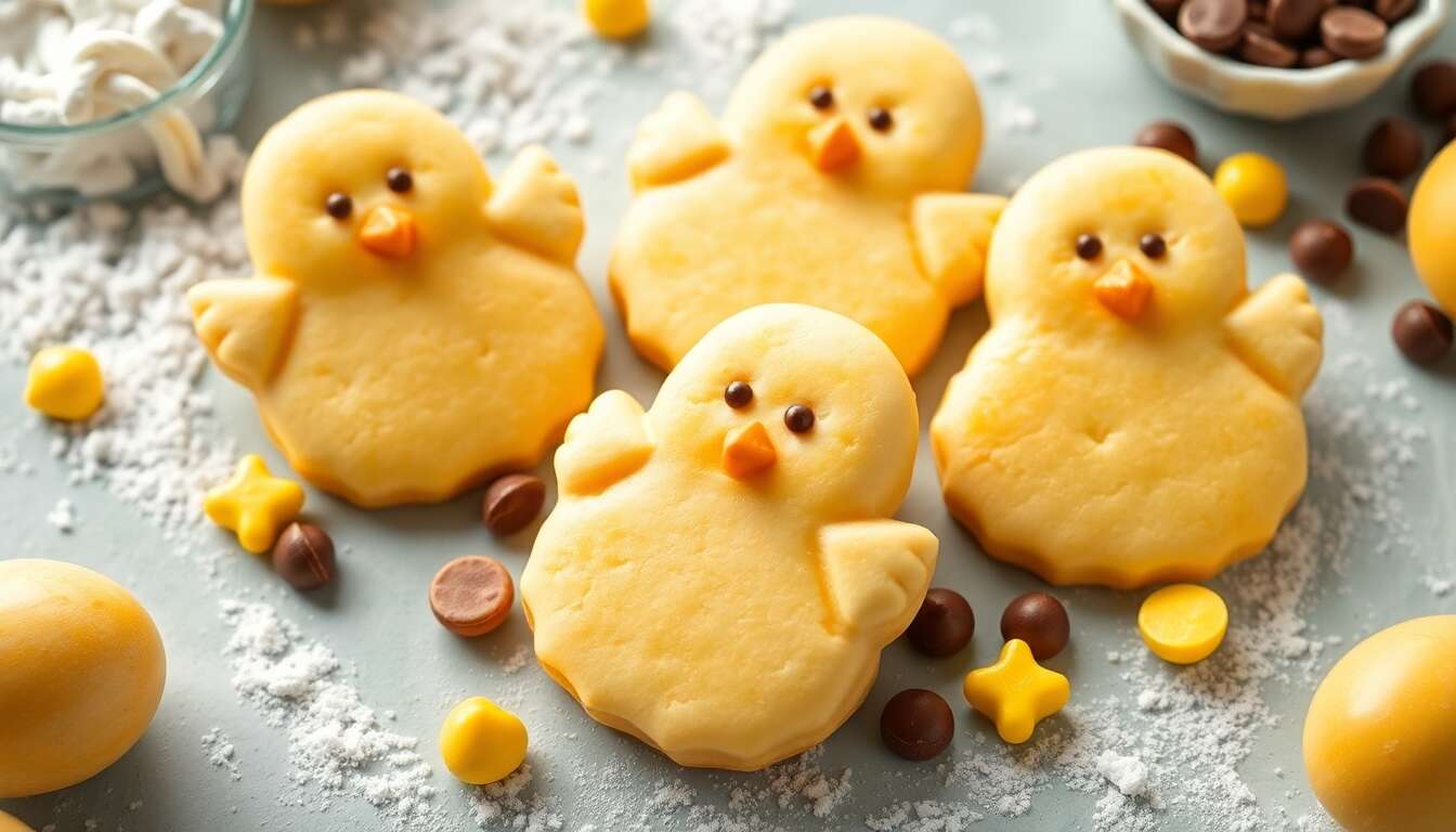 Recette de biscuits petits poussins pour Pâques