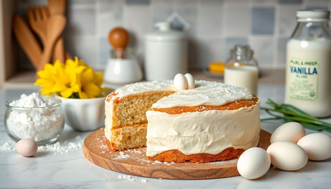 Gâteau de Pâques à la vanille : recette facile et savoureuse