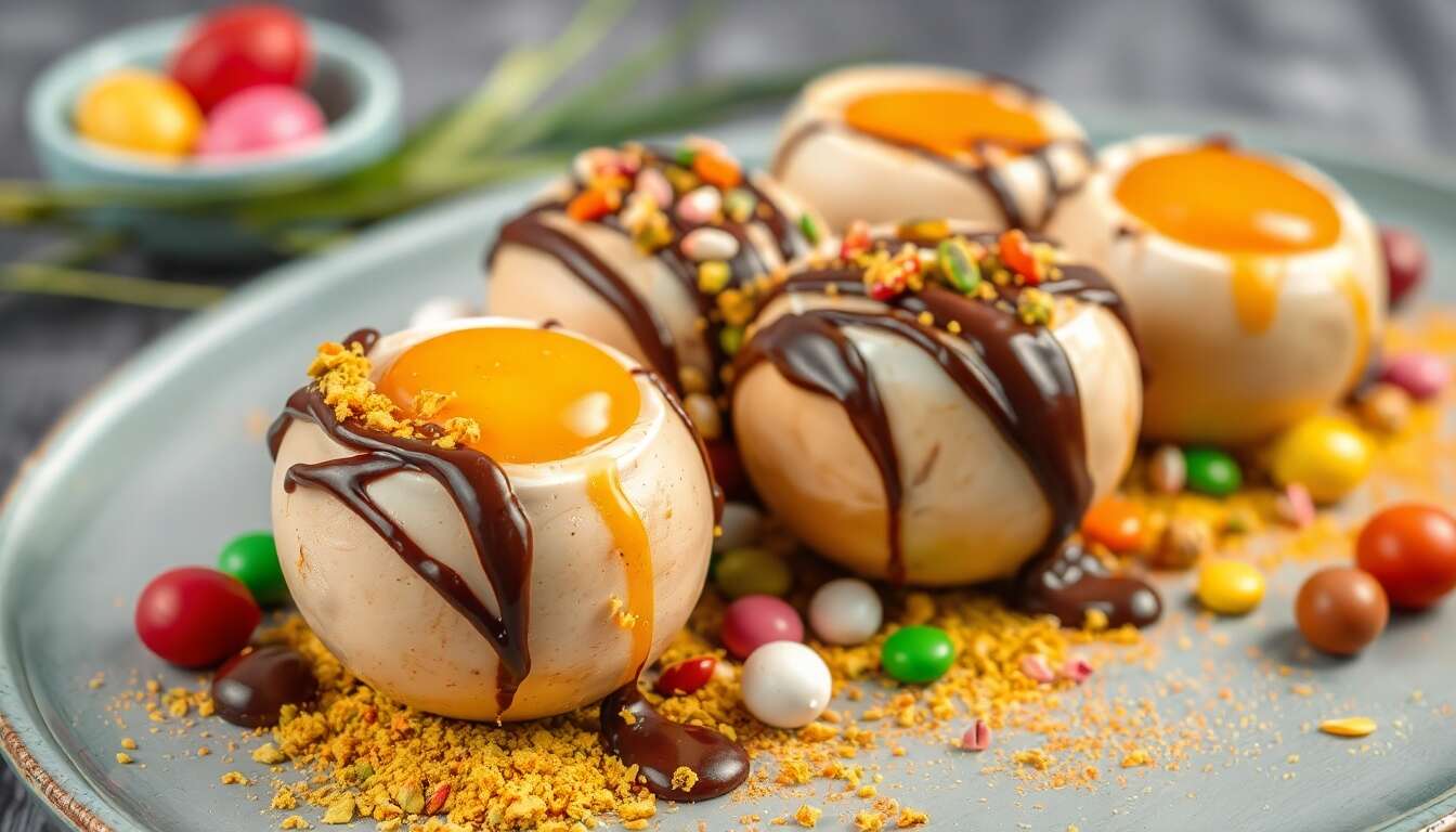 Recette des oeufs de Pâques surprise