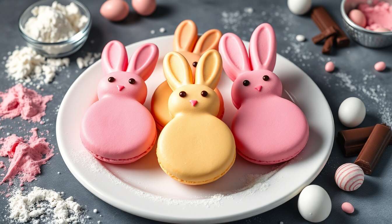 Recette des macarons de Pâques Lapinous