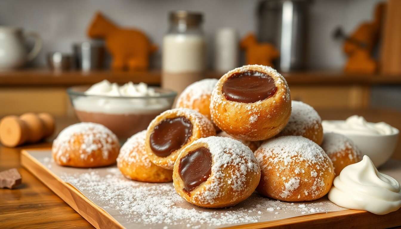 Beignets fourrés à la ganache Dulcey : la recette gourmande