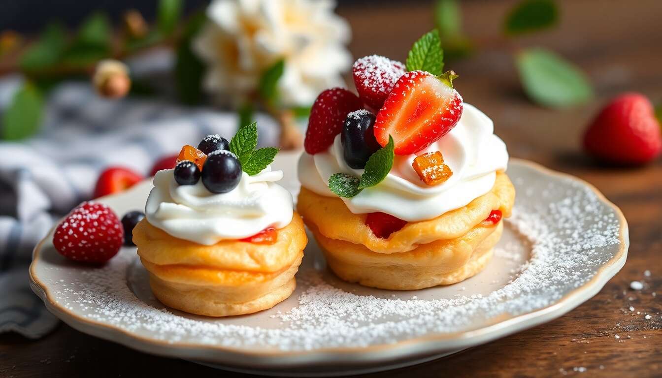Recette printanière : choux cup fraise-passion