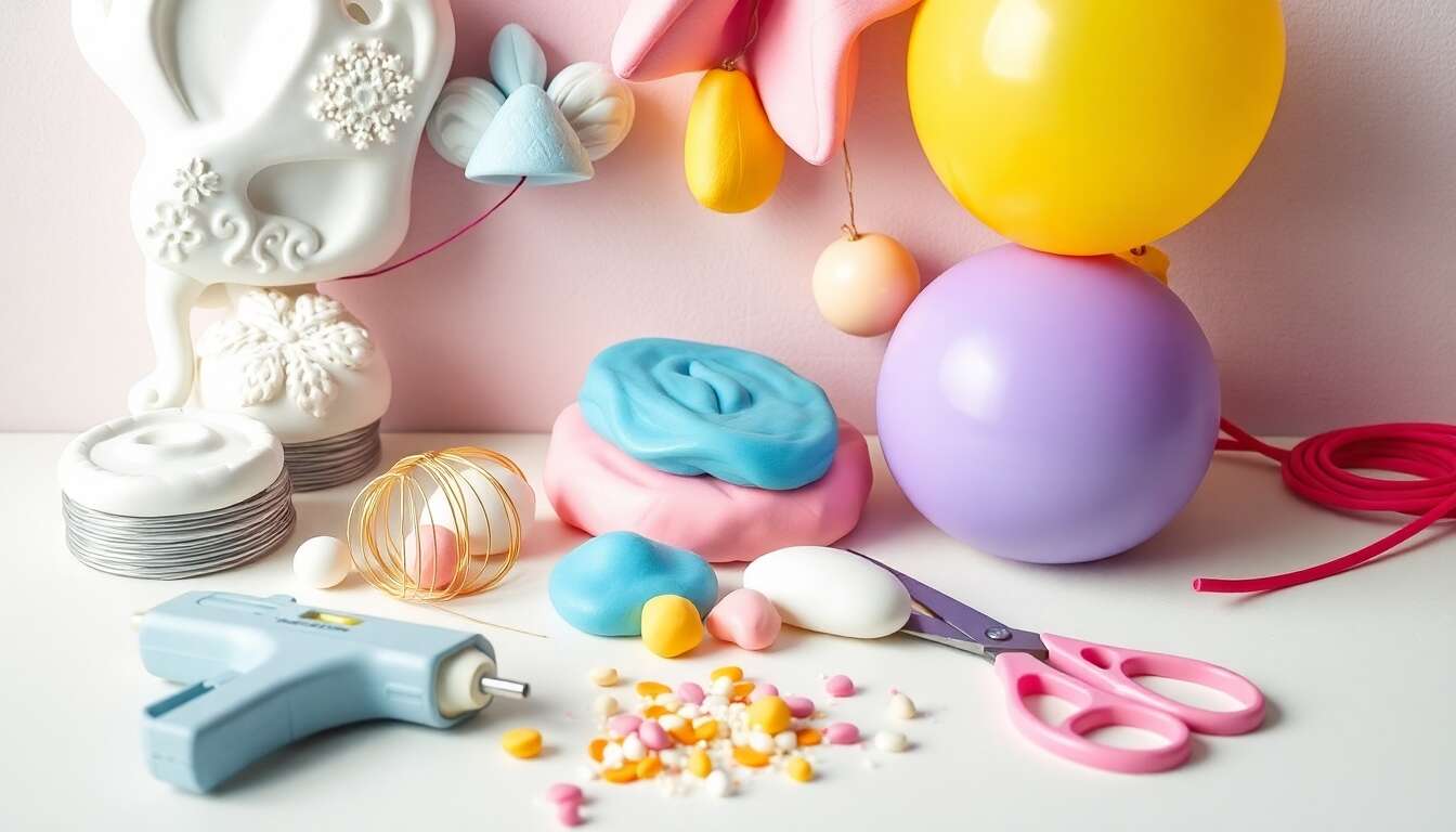 Créer une licorne en pâte à modeler dans sa montgolfière : guide étape par étape