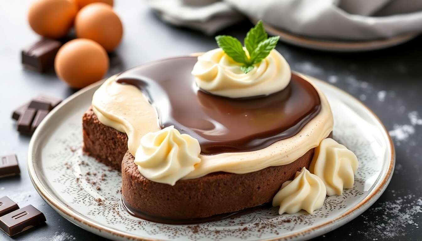 Recette de l'entremets aux trois chocolats