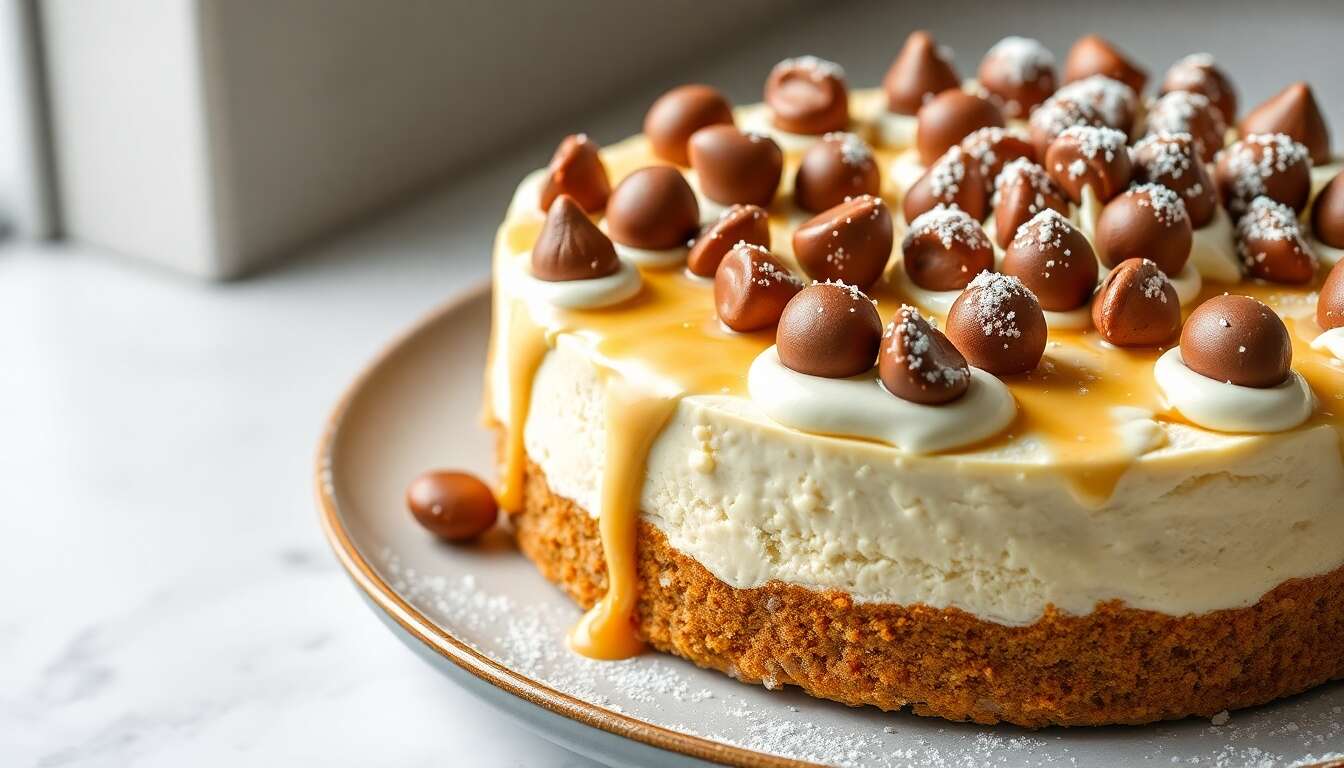 Cheesecake aux Maltesers : recette facile sans cuisson