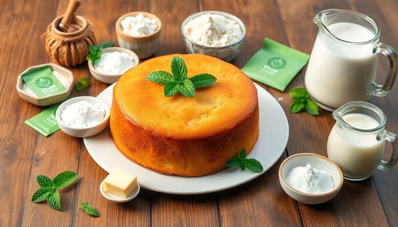 Gâteau au thé à la menthe : recette gourmande et rafraîchissante