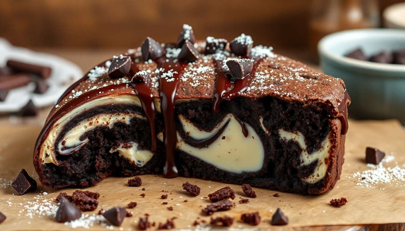 Brownie au cream cheese et chocolat : la recette irrésistible