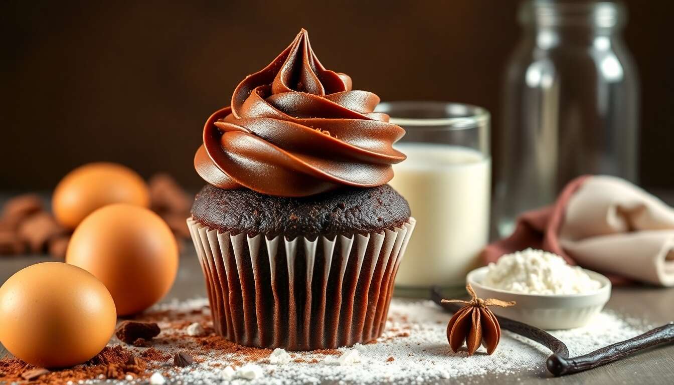 Recette de cupcake au chocolat moelleux