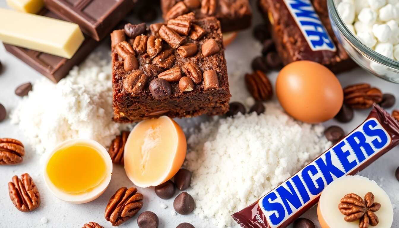 Recette du brownie Snickers irrésistible