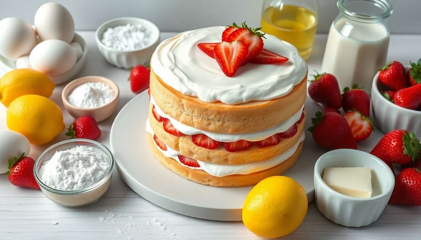 Découvrez le fraisier maison : recette simplifiée de gâteau aux fraises