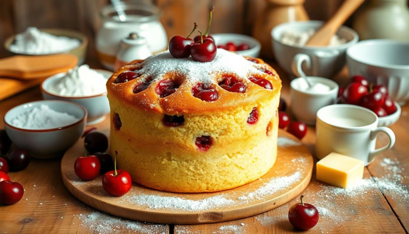 Délice moelleux aux cerises
