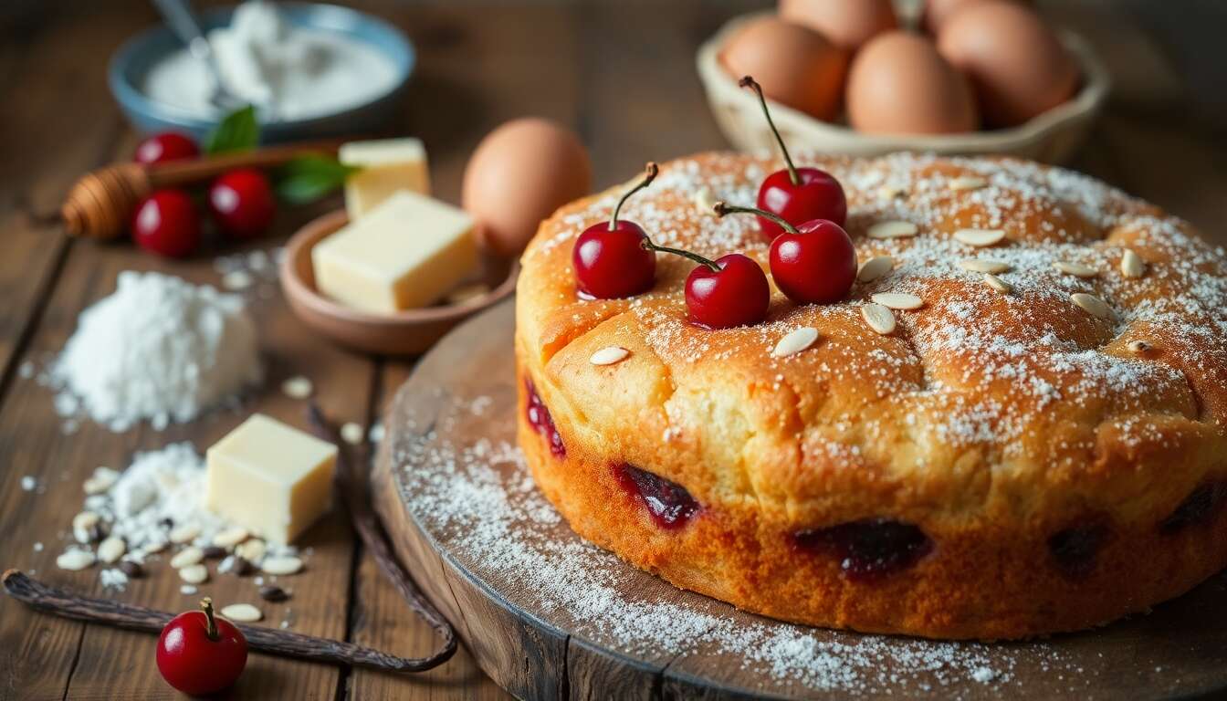Délice moelleux : le gâteau aux cerises inoubliable