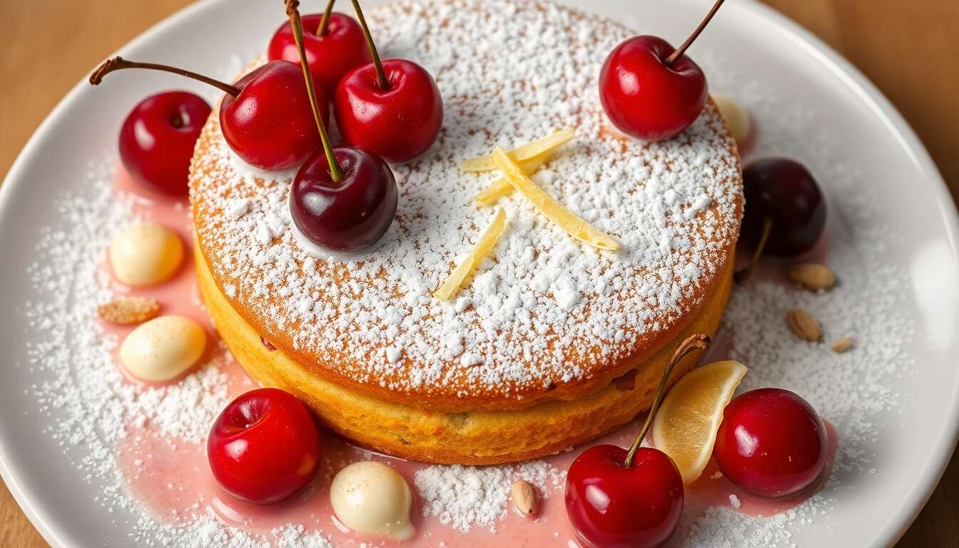 Délice Fondant : cerises et Citron en Harmonie