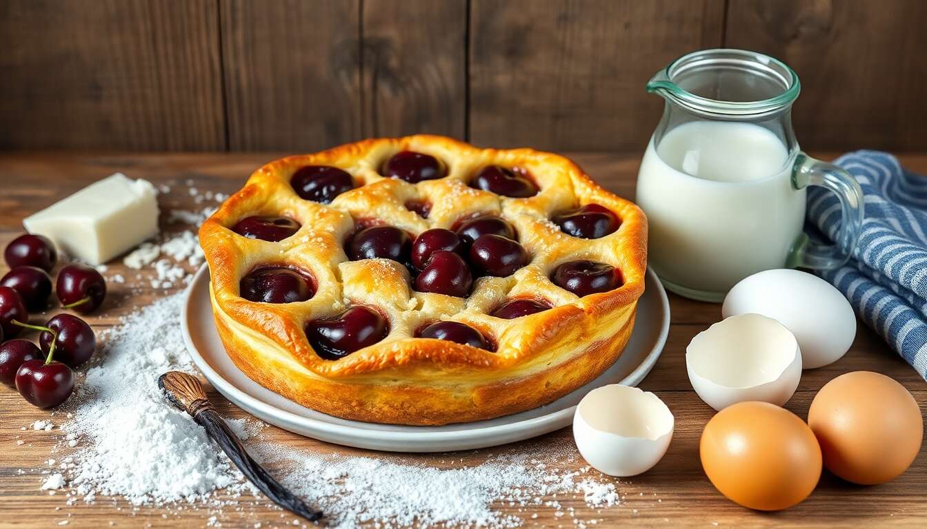 Délice traditionnel : clafoutis aux cerises inoubliable
