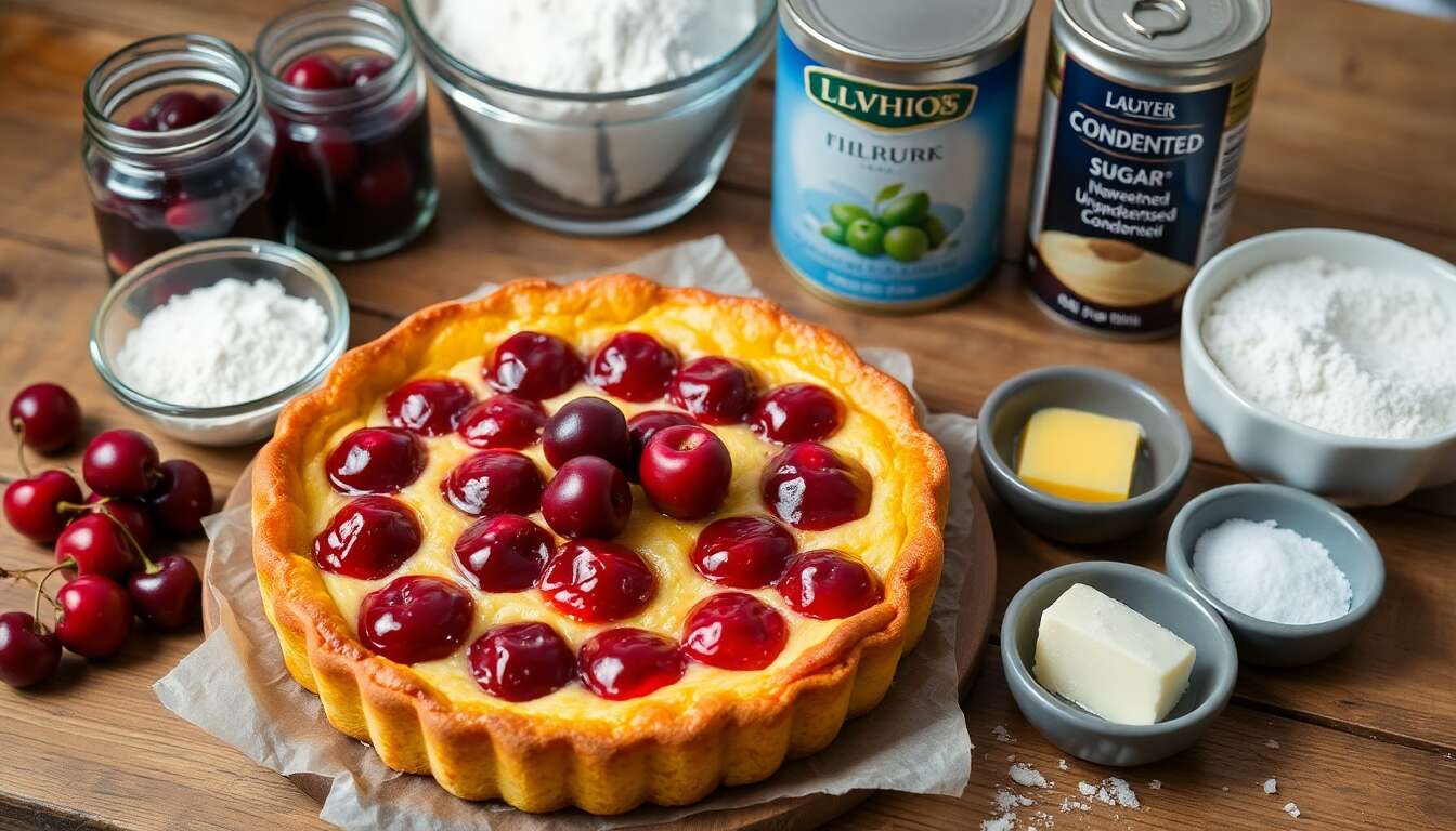 Délice de Clafoutis aux Cerises : recette Simplissime