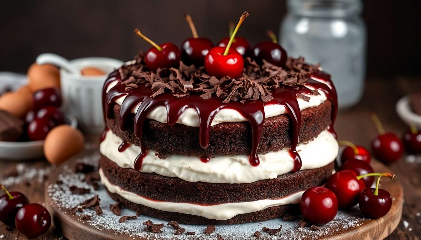 Délice Doux : gâteau Forêt Noire