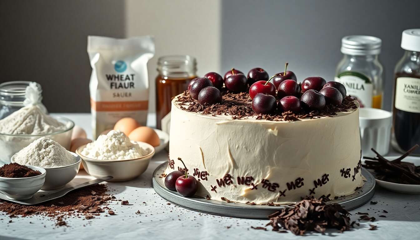 Recette créative de forêt noire : collaboration gourmande