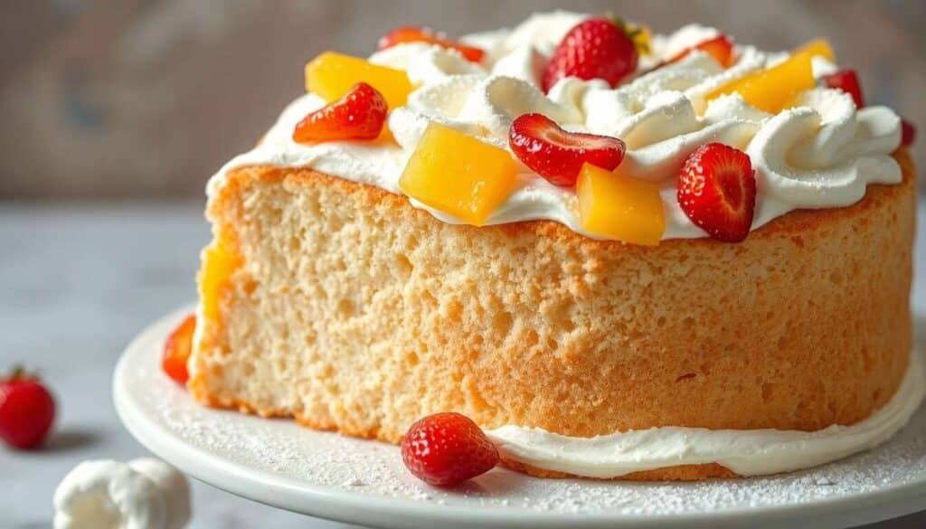 Angel cake fraise, mangue et ananas : recette gourmande
